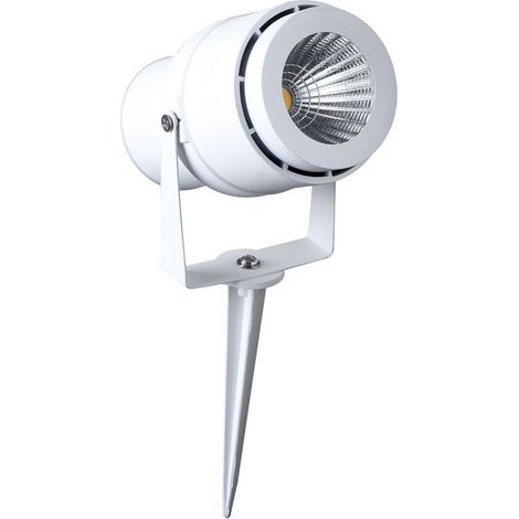 Foco LED de jardín V-TAC de 12 W con estaca, blanco cálido, IP65