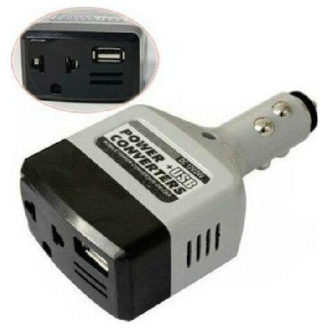 12V auf 220V USB-Kfz-Wechselrichteradapter, automatischer Kfz-Stromwandler und Ladegerät, geeignet für alle gängigen Mobiltelefone (1/5)