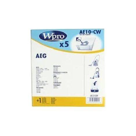 W AE 10 CW Pack de 5 bolsas para aspiradora de alta capacidad