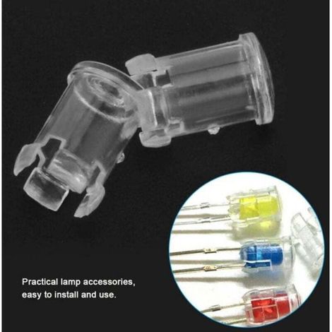 Capuchon De Diode - Protection Pour LED 5 mm - Support À Clip Transparent - Lot De 100 Pièces (1/4)