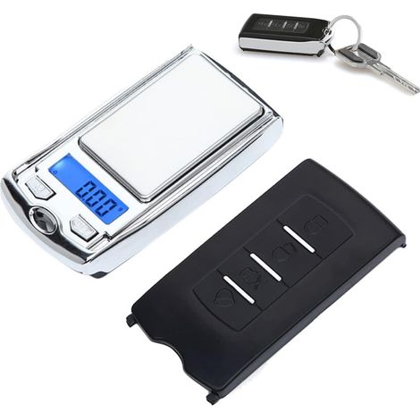 Balanza electrónica, precisión de 0,01 g, capacidad de 200 g, portátil, para joyería y llaves. (1/5)