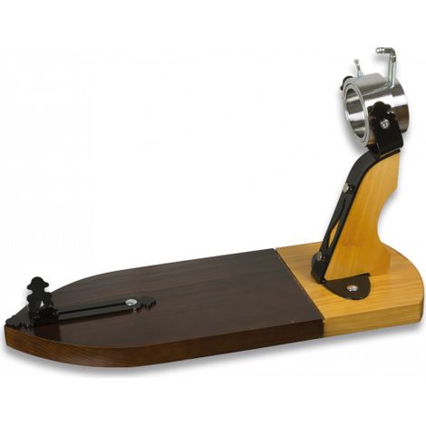 Jamonero - Soporte Para Jamones Bellota Iii Albainox, Base De Madera, 3,5 Cms De Grosor, 60 X 35 X 22 Cms, Peso 5 Kgs, 20073