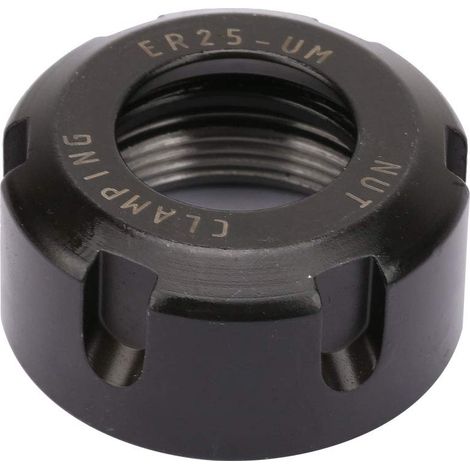 Amélioration de l'habitat, attaches en acier au carbone, écrous de serrage de pince, écrous de serrage pour tour de support de mandrin de fraisage CNC(ER25 UM) (1/5)