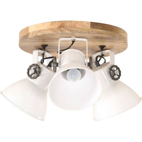 Plafonnier industriel 25 W Blanc 42x27 cm E27