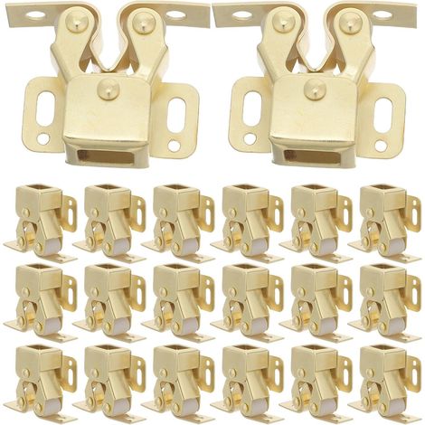 Schrankriegel goldfarbene Metallverschlüsse 20 Stück für
