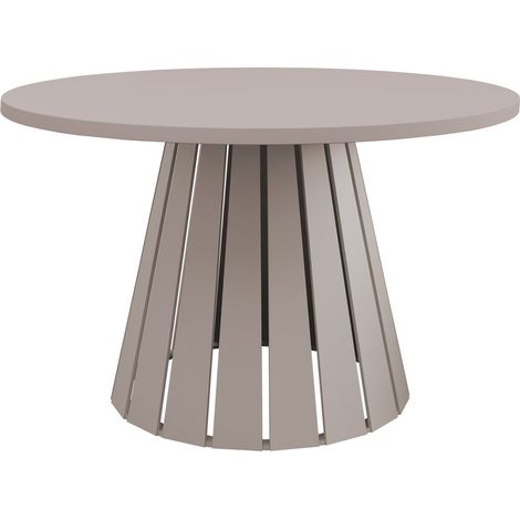 Mesa de centro Oswego 134, Cachemira, 43x0x0cm, Diámetro: 75, Aglomerado laminado, Redonda (1/4)