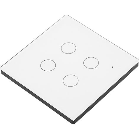 Interrupteur tactile intelligent avec variateur WiFi RF, neutre et phase, compatible avec l'application Tuya et commande vocale, relais type 86, 100-250 V CA, 10 A (1/5)