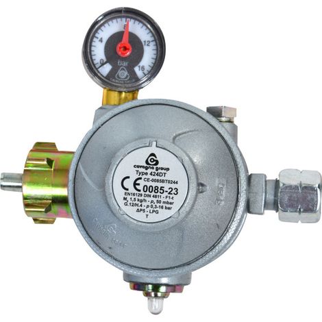 FireFix Gas-Druckregler für Innenräume 2-fach Typ F1-t Druckminderer