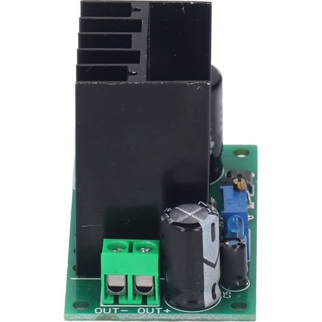 Régulateur de tension ajustable LM317, module d'alimentation DC 5-35V AC 6-25V, carte de protection avec dissipateur, convertisseur de tension réglable pour bricolage (1/5)
