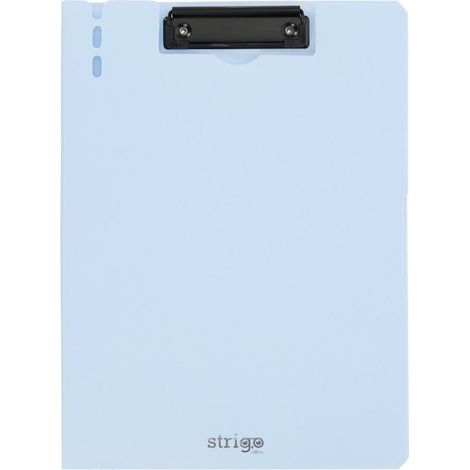 Cartoncino A4 con clip superiore, Strigo blu