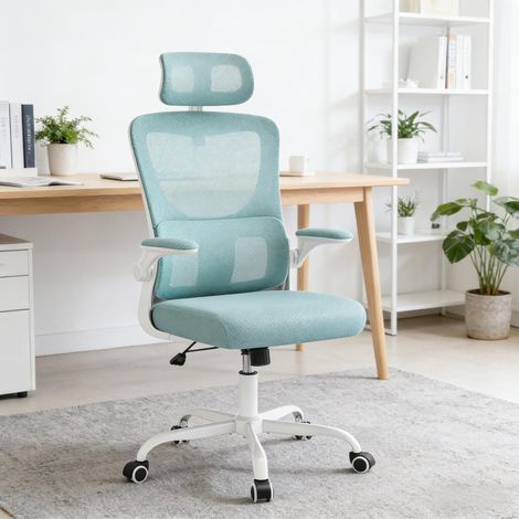 Chaise de jeu,chaise de conférence à dossier haut et chaise de bureau respirante avec roulettes.
