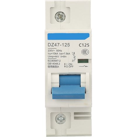 Interruttore automatico ad aria 230V 80/100/125A DZ47-125 1P interruttore automatico miniaturizzato (125A).