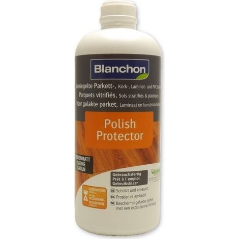Blanchon Polish Protector Satiné 1 L – Métallisant protecteur pour parquet vitrifié, stratifié et sol plastique