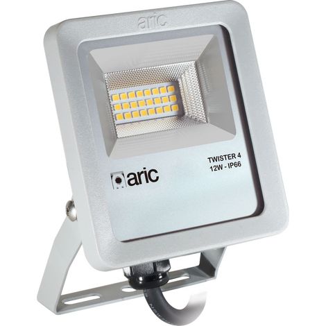 projecteur à led - aric twister 4 - 12w - 3000k - gris - aric 51660 (1/3)
