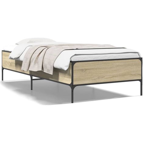 Maison Exclusive - Giroletto Rovere Sonoma 100x200 cm Legno Multistrato e Metallo (1/5)