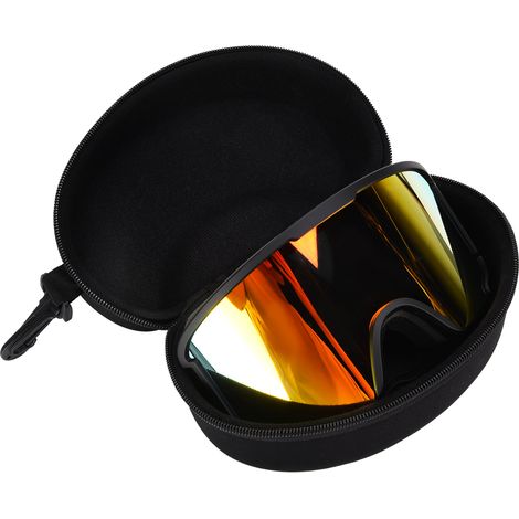 Lunettes de ski coupe-vent, masque anti-buée double couche, large champ de vision pour l'alpinisme et la montagne (jaune) (1/5)