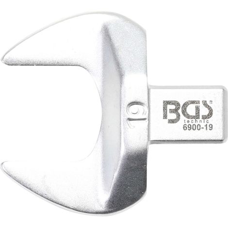 Bgs Clé plate 19 mm chrome finition chromé mat
