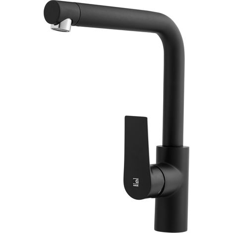 PRESTO 4608816 AROHA Grifo De Cocina Caño 90 Negro - ref: 4608816 (1/2)