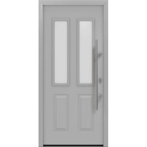 Hörmann Ecostar Haustür "ISOPRO IP 410S", weißaluminium matt (RAL 9006), 110 x 210 cm (B x H), DIN Rechts