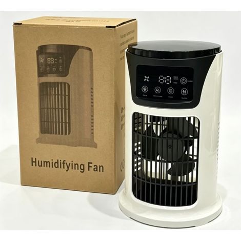Rafraîchisseur d'air par évaporation, humidificateur domestique, ventilateur de bureau, ventilateur silencieux USB, 13.513.522.5cm (1/5)