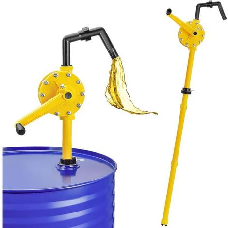 Drum Pump, Hand Crank Pump, 35 L/Min, Manual Rotating Hand Crank Drum in Aluminum Alloy, Hand Pump for Tank, for Garage, Gasoline - Diesel (1/5)