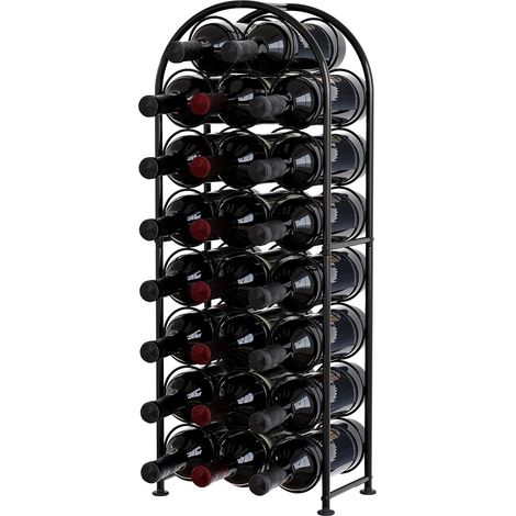 Meuble à vin vertical en métal, capacité 23 bouteilles