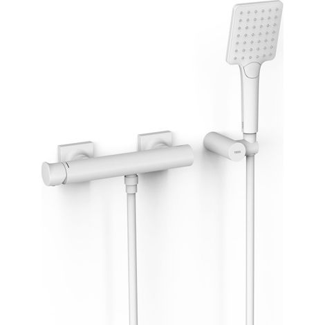 Mitigeur mural pour douche Project Blanc mat - TRES 22116701BM