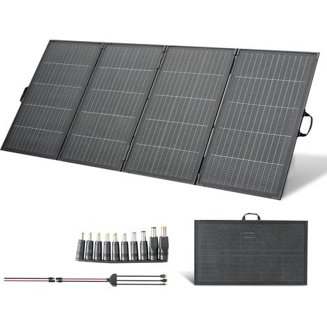 Mophorn Faltbares Solarpanel 400 W, monokristallines 16BB N-Typ Solarmodul mit Rahmen, 24% Effizienz, IP67, Solarladegerät mit MC4-Anschluss & 10-in-1 DC-Adapter für Powerstations und Camping (1/5)