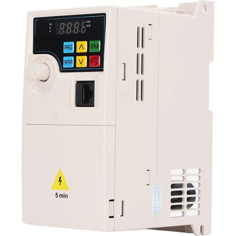 Variateur de fréquence 2,2 kW, convertisseur 1 entrée 3 sorties, 220V monophasé vers 0-220V triphasé, onduleur compact pour moteur, régulateur de vitesse industriel (1/5)