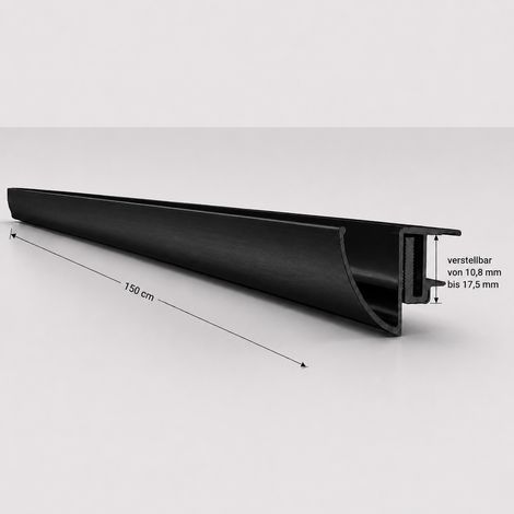 Glaswerk Westfalen-Vordachregenrinne 150cm SW 10,8-17,5mm (1/5)