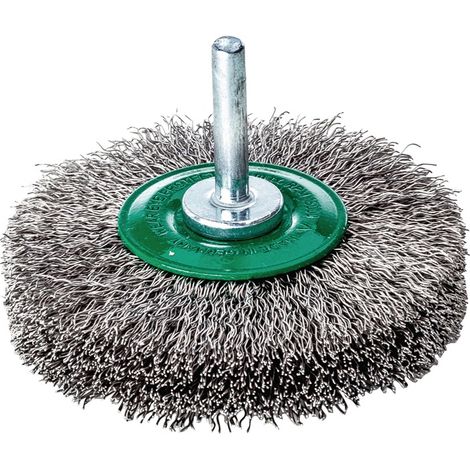 Lessmann Schaft-Rundbürste INOX-Draht 0,30 mm, Bürsten-⌀xBesatzbreite: 80X18 mm