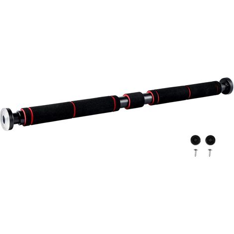 Shoze Klimmzugstange mit Handpolster - Reckstange für den Türrahmen - Bestes Muskel-Oberkörper-Training für Zuhause - 63-100cm Fitnessstange aus Edelstahl (1/5)