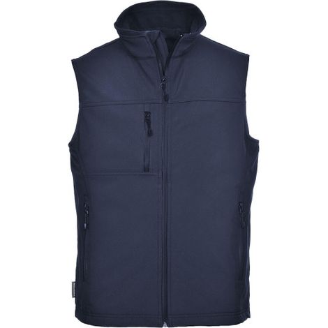 Chaleco de calor Softshell para la lluvia de triple capa TK51 XL Azul marino
