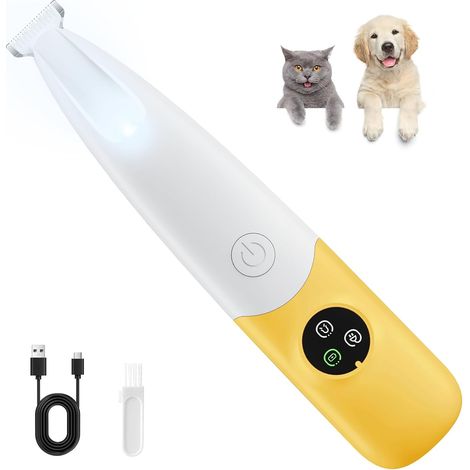 Cortapatas para perros impermeable y recargable con luz LED (1/5)