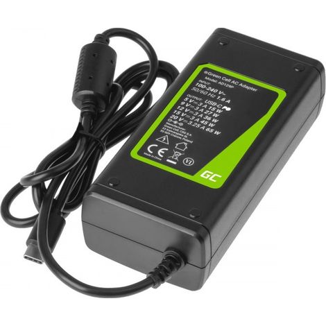 Chargeur green cell adaptateur secteur pro usb c 20 v 325 a 65 w pour lenovo acer asus hp etc (1/5)