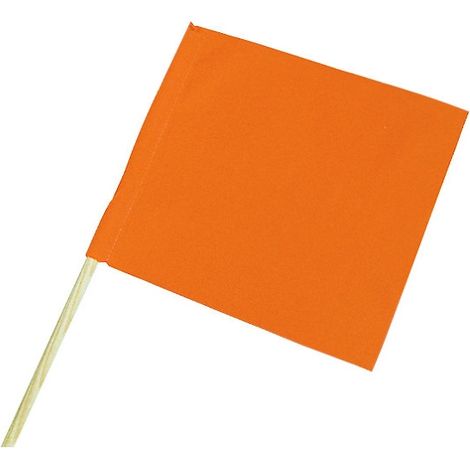 Fanion - 40 x 50 cm Orange Fluo - TALIAPLAST (1/2)