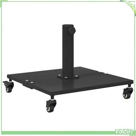 Base de parasol - FAFEICY - 42009949 - Acier - Noir - Carré 45 x 45 x 31,5 cm (1/5)