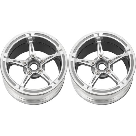 Jantes Beadlock en alliage d'aluminium pour voiture RC Crawler 1/10, accessoires pour voitures RC, titane (1/5)