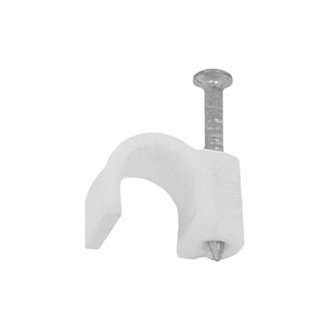Grapa Redonda + Clavo 7mm Blanco 3441