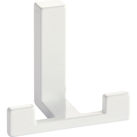 Mantelhaken Doradus Garderobenhaken 70x61 mm Haken ZN weiß glänzend