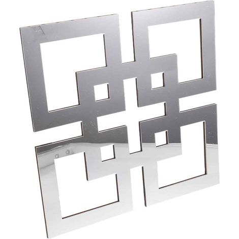 Decorazione murale geometrica a specchio quadrata per camera da letto, bagno, soggiorno