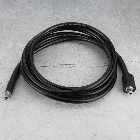 Geeignet für 40 MPa, 19,7 Fuß lange Gummi-Hochdruck-Autowaschschläuche, kompatibel mit den Modellen K2 und K3.