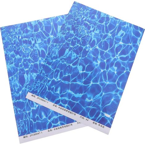 Autocollants en Plastique Bleu, 10 Feuilles Effet Vagues Océaniques Muraux Décoratifs Bricolage Polyvalent Détails Réalistes pour Décoration Intérieure et Jardin (1/5)