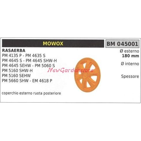 Coperchio ruota MOWOX rasaerba tosaerba tagliaerba PM 4135P 4635 S 045001