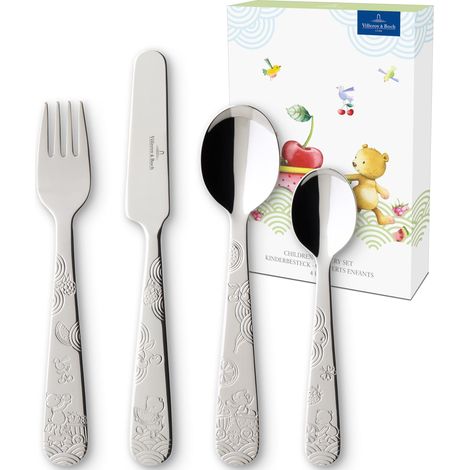 Ensemble De Couverts Pour Enfants 4 Pièces, Garanti Lave-Vaisselle, Couvert Enfant, Acier Inoxydable (1/5)