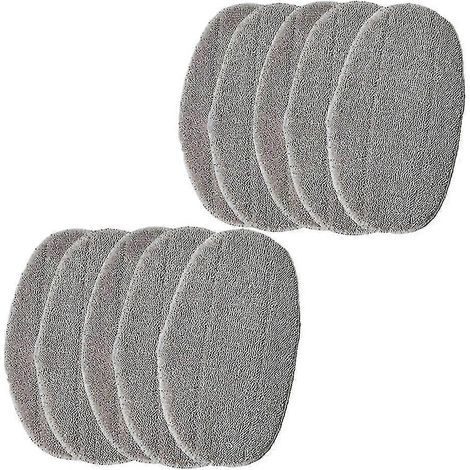 Lot de 10 lingettes de rechange AURA pour balai vapeur Leifheit Cleantenso (1/5)