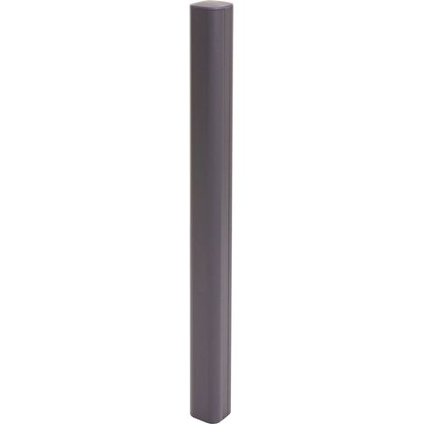 [NUNCA USADO] Poste de aluminio Sarthe Valla WPC, poste de columna, sistema enchufable, 98cm, gris