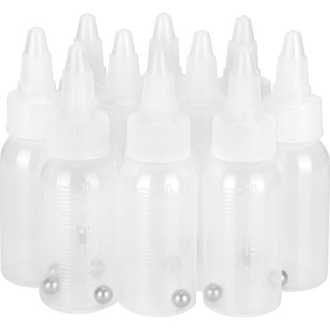 Flacon vide 30ml, résistant à la corrosion, bouteille de peinture avec échelle, distributeur à bec pour pigments et condiments. (1/5)
