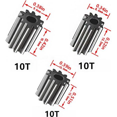Lot de 2 moteurs d'entraînement RS550 12 V 40 000 tr/min pour moteurs Power Wheels Ride-Ones, accessoires de boîte de vitesses pour roues électriques, pièces de rechange de voiture pour enfants (1/4)