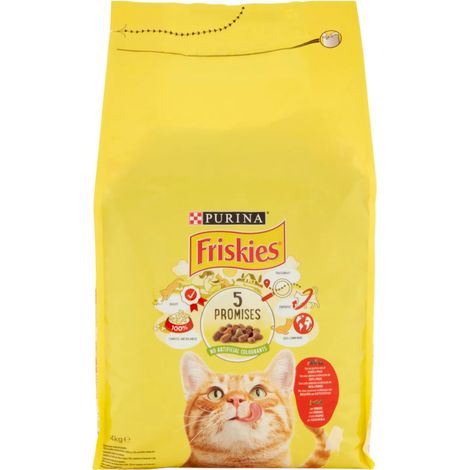 Friskies Katzenfutter Adult Rind Huhn & Gemüse 4 Kg
